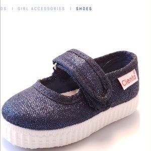 Cienta Sparkle Mary Jane, Navy.
